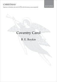 Coventry Carol SATTB choral sheet music cover Thumbnail
